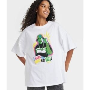 LL Cool J Mama said knock you out Oversized Graphic tee White Size S